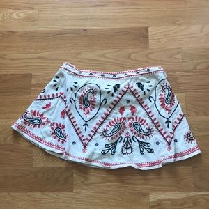 Free People patterned strapless top
